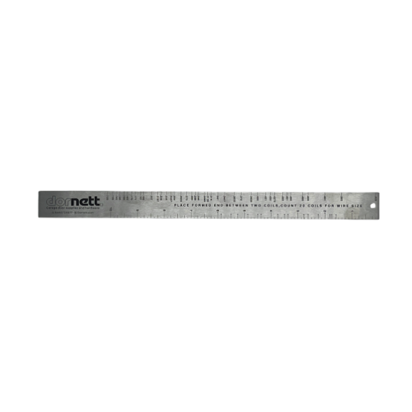Dornett Torsion Spring Wire Gauge Ruler