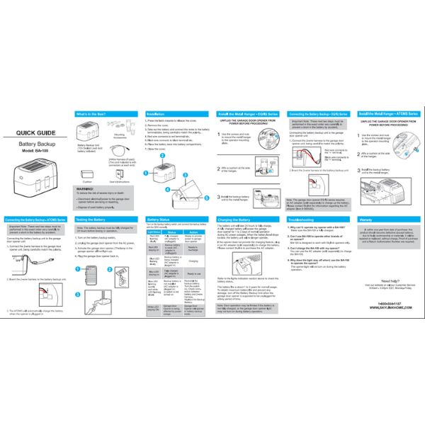 SKYLINK® - BA-100 Battery Backup Case for Trolley Opener (Battery Included) - Image 4